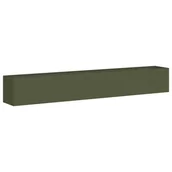 Donice - vidaXL Donica, oliwkowa, 280x40x40 cm, stal walcowana na zimno - miniaturka - grafika 1