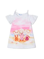 Sukienki i spódniczki dla dziewczynek - Mayoral Sukienka letnia 3963 Biały Regular Fit - miniaturka - grafika 1