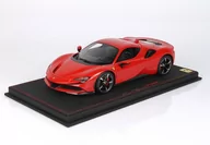 Samochody i pojazdy dla dzieci - Bbr Ferrari Sf90 Spider Closed Roof Rosso 1:18 P18196C - miniaturka - grafika 1