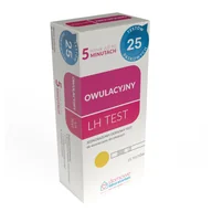 Testy ciążowe i diagnostyczne - Domowe Laboratorium LH Test Owulacyjny, domowy test do wykrywania dni płodnych, paskowy, 25 sztuk - miniaturka - grafika 1