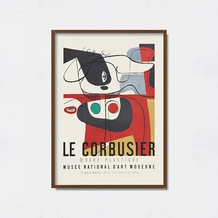 Le Corbusier plakat do wystawy - Obrazy i zdjęcia Le Corbusier plakat do wystawy - Obrazy i zdjęcia - miniaturka - grafika 1