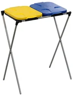 Kosze na śmieci - Stojak Kosz na 2 worki na śmieci do segregacji - miniaturka - grafika 1