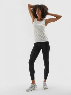 Damskie legginsy treningowe 4F 4FWAW24TFTIF30 - czarne - Spodnie sportowe damskie - miniaturka - grafika 1