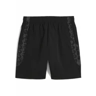 Spodnie sportowe męskie - Męskie szorty podróżne KIDSUPER × BORUSSIA DORTMUND PUMA Black Faster Yellow - miniaturka - grafika 1