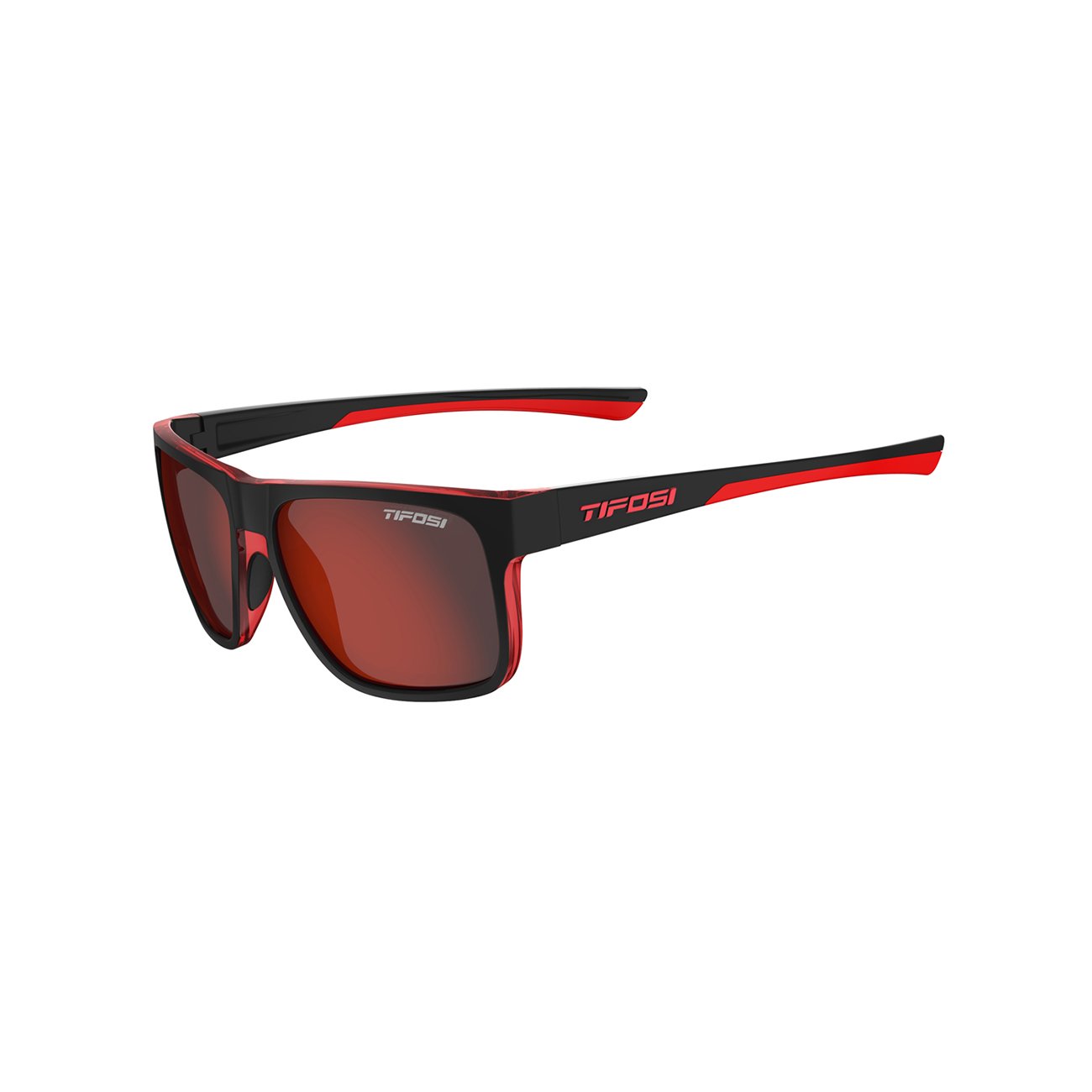 Zdjęcia - Okulary przeciwsłoneczne Okulary sportowe Tifosi Swick Satin Black/Crimson Smoke Red
