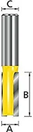Wiertła - Frez prosty 2 frezy 5 x 12 x 8 mm Makita D-47503 - miniaturka - grafika 1