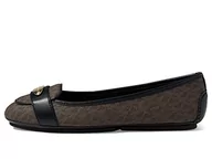 Espadryle damskie - Michael Kors Damskie espadryle Mk Plate Moc, brązowy, 43.5 EU - miniaturka - grafika 1