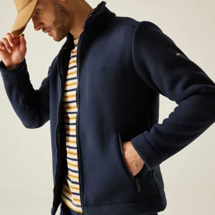 Regatta Polar męski rozsuwany Garrian II Granatowy, Rozmiar: 4XL - Bluzy męskie - miniaturka - grafika 1