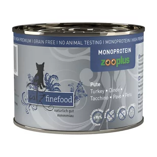 catz finefood monoproteinowa zooplus 6 x 200 g - Indyk - Mokra karma dla kotów - miniaturka - grafika 1