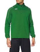 Bluzy męskie - JAKO Męska bluza treningowa Classico, niebieska/cytrynowa, XXL, 8650 zielony sportowy zielony S - miniaturka - grafika 1