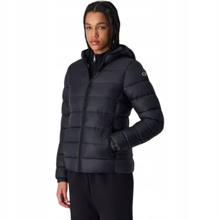 Kurtka damska Champion Hooded Polyfilled czarna 117568 KK001 S - Kurtki damskie - miniaturka - grafika 1