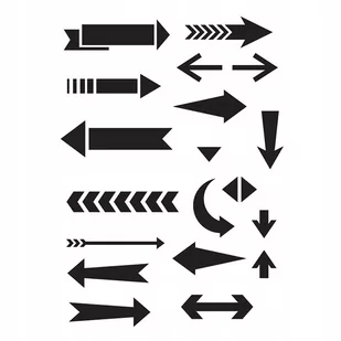 OZDOBNY SZABLON STRZAŁKI DO ODBITEK A4 21X30CM DPC - Przybory szkolne - miniaturka - grafika 1