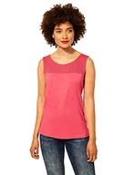 Koszulki i topy damskie - Street One Damski top z koronką New Vicky, Intense Coral, 46 - miniaturka - grafika 1