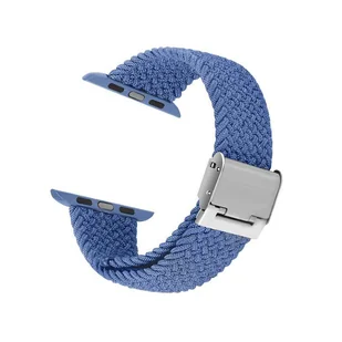 Crong Wave Band – Pleciony pasek do Apple Watch 42/44/45 mm (niebieski) - Akcesoria do smartwatchy - miniaturka - grafika 7