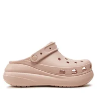 Klapki i japonki damskie - Klapki Crocs Classic Crush Clog 207521 Różowy - miniaturka - grafika 1