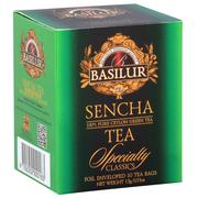 Herbata - BASILUR Sencha- Zielona herbata klasyczna w saszetkach, 10x1,5 g x1 - miniaturka - grafika 1