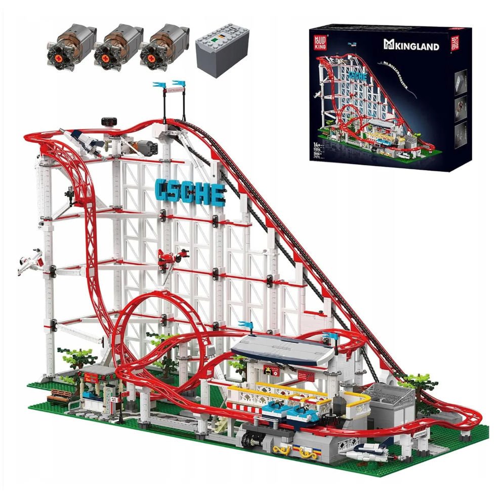 COIL Klocki konstrukcyjne zestaw 3662 el. elementy Roller Coaster