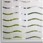 Okleiny - Matowa, statyczna folia okienna samoprzylepna, anty-UV, wzór fali, 60 x 500 cm - miniaturka - grafika 1