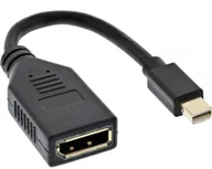 Złącza, przejściówki, adaptery - InLine DisplayPort Mini - DisplayPort czarny 17150S - miniaturka - grafika 1