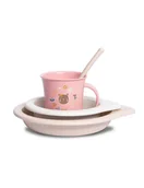 Zestawy naczyń dla dzieci - Suavinex Zestaw obiadowy 6+ Forest dziewczynka - miniaturka - grafika 1