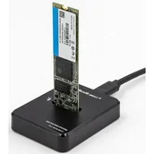 Stacje dokujące i replikatory portów - Qoltec, Stacja dokująca dysków SSD M.2 SATA, NGFF, USB 3.1 - miniaturka - grafika 1
