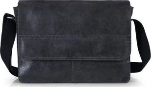 Solome GRAFITOWA SKÓRZANA TORBA LISTONOSZKA NA RAMIĘ SOLOME BLACKROCK - Teczki i aktówki - miniaturka - grafika 1