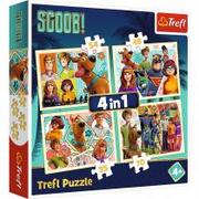 Puzzle - Trefl Puzzle 4w1 Scooby Doo i przyjaciele 34340 5900511343403 - miniaturka - grafika 1