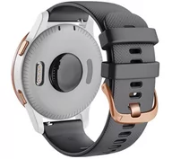 Akcesoria do smartwatchy - Opaska Pasek Bransoleta Softband Garmin Garmin Venu 2S / Vivoactive 4S 18Mm Czarna - miniaturka - grafika 1