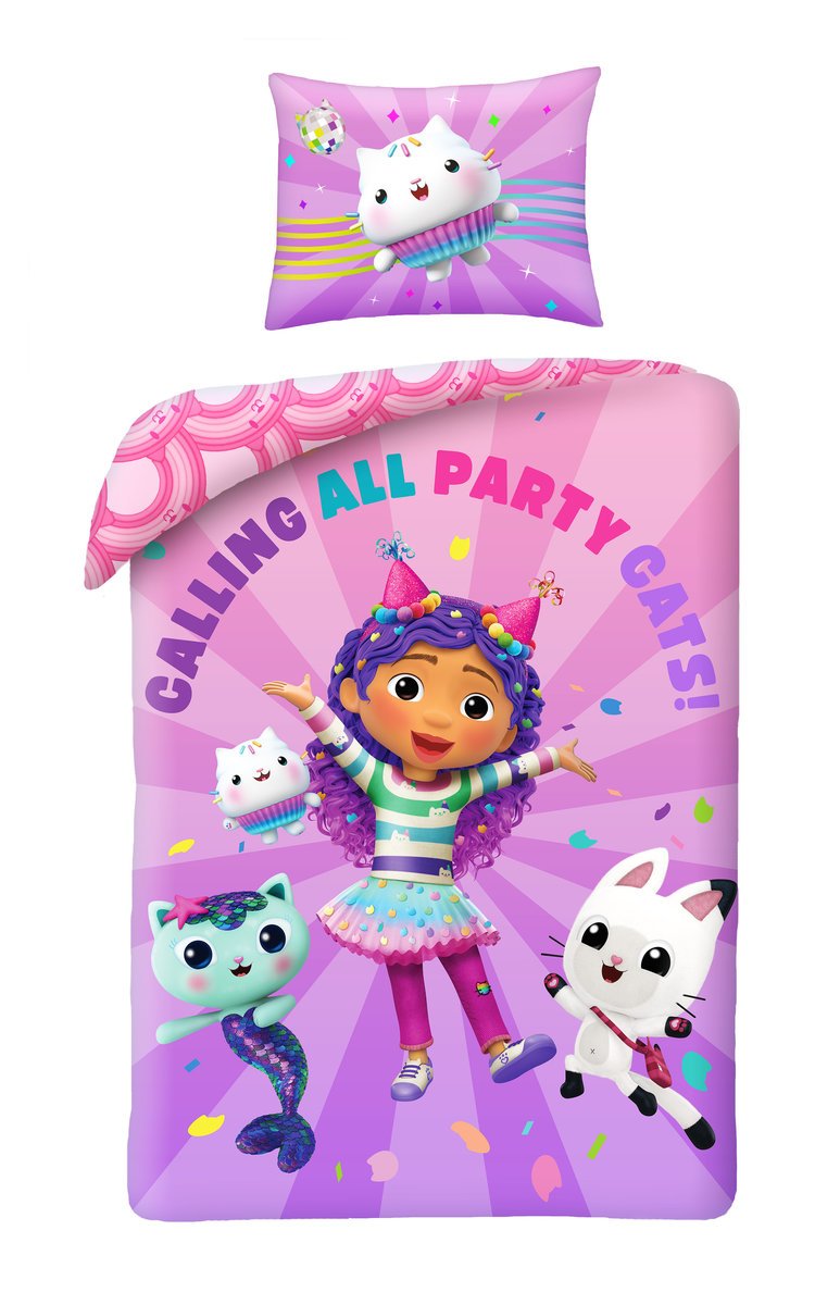 Pościel dziecięca Koci Domek Gabi 140 x 200 cm Halantex Mikrofibra