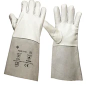 Akcesoria spawalnicze - RĘKAWICE OCHRONNE SPAWALNICZE ZE SKÓRY KOZIEJ DOZAMEL WELDER 1150; BIAŁY - miniaturka - grafika 1