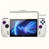 Akcesoria do Nintendo - TEMU 1/2szt. Ochraniacz ekranu ze szkła hartowanego do konsoli do gier Asus , akcesorium do Nintendo Switch, łatwa instalacja, bez baterii w zestawie - miniaturka - grafika 1