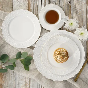 Serwis obiadowo kawowy na 6 osób porcelanowy OLIMPIA - Serwisy obiadowe - miniaturka - grafika 1