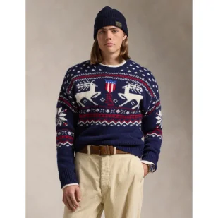 POLO RALPH LAUREN Wełniany sweter | Regular Fit - Swetry męskie - miniaturka - grafika 1