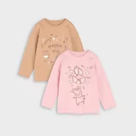 Body dla niemowląt - Sinsay - Koszulki Świnka Peppa 2 pack - Różowy - miniaturka - grafika 1