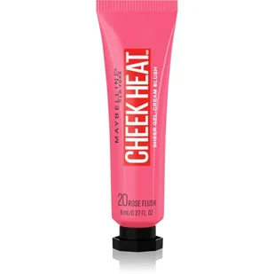 Maybelline New York Cheek Heat Blush, róż, żelowa formuła pigmentów na bazie wody, błyszczące wykończenie, nr 20 Rose Flash - Róże do policzków - miniaturka - grafika 1