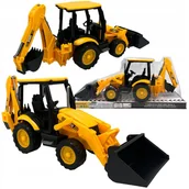 Zabawki zdalnie sterowane - Maszyna budowlana koparka ładowarka zabawkowa koparko spycharka duża - miniaturka - grafika 1