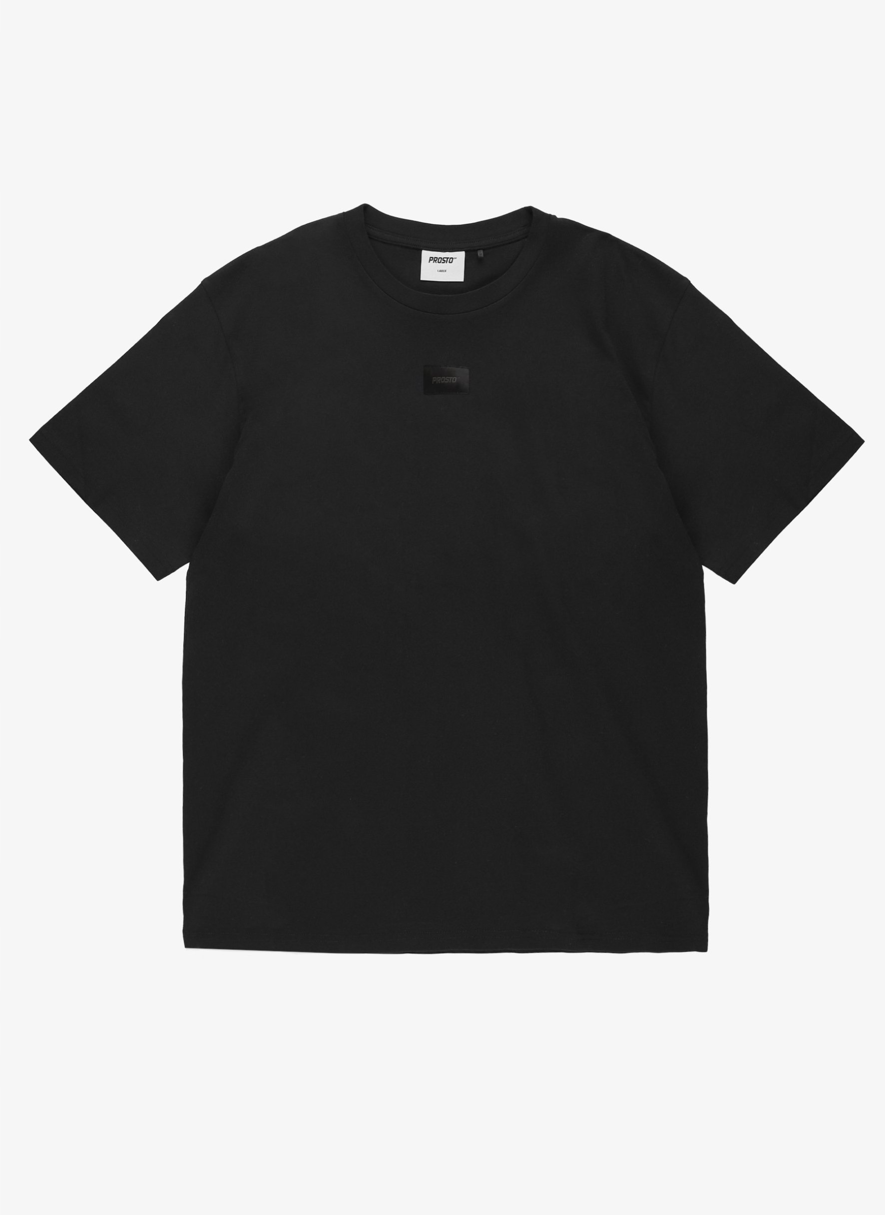 Book on Demand Ltd. Prosto Jacquard Label T-shirt KL261MTEE1042 Czarne XL