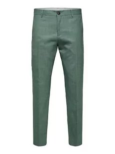 SELECTED HOMME spodnie męskie, mieszanka lnu, jasnozielony (light green melange), 106 - Spodnie męskie - miniaturka - grafika 1