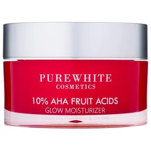 Pure White Cosmetics 10% AHA Fruit Acids Glow Moisturizer Kremy do twarzy 50 ml - Kremy do twarzy - miniaturka - grafika 1