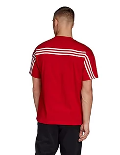 Koszulki męskie - Adidas Męski T-shirt Mh 3s Tee czerwony Scarle XS GC9058 - grafika 1