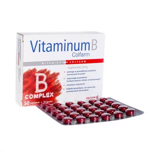 Colfarm Vitaminum B x 50 tabl + 10 tabl - Witaminy i minerały - miniaturka - grafika 1