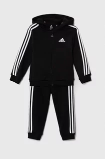 Dresy i komplety dla dziewczynek - adidas dres dziecięcy kolor czarny - grafika 1