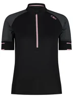 Koszulki sportowe damskie - CMP Koszulka kolarska w kolorze czarnym - miniaturka - grafika 1