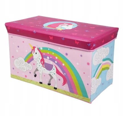 Skrzynia na zabawki dla dzieci UNICORN 60x30x35cm Organizer z MDF
