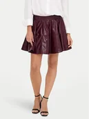 Spódnice - ONLY Spódnica z imitacji skóry Jacky 15355512 Fioletowy Regular Fit - miniaturka - grafika 1