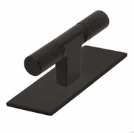 Klamki - Gałka meblowa z podkładką T-Bar 2509 Metalowa Czarna - miniaturka - grafika 1