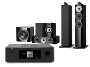 Kino domowe NAD T778 (czarny) + 703 S3 + 706 S3 + HTM71 S3 + DB4S (czarny) - Kino domowe - miniaturka - grafika 1