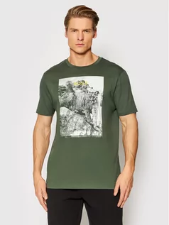 Koszulki męskie - Hugo Boss T-Shirt Topline 2 50465266 Zielony Regular Fit - grafika 1