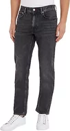 Spodenki męskie - Tommy Hilfiger Męskie spodnie jeansowe Regular Mercer Str Morgan Blk, Morgan Black, 32W / 34L - miniaturka - grafika 1