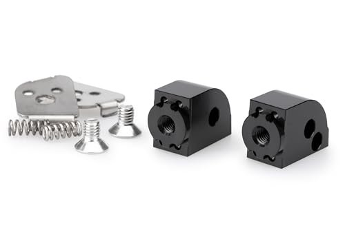 Puig 20407N Pasażer Regulowany sprzęt wspornika, Czarny